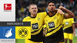 TSG Hoffenheim  Borussia Dortmund 13  Highlights  Matchday 6 – Bundesliga 202324 [upl. by Nibur]