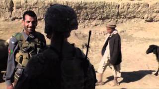 US Soldiers and Afghan Forces patrol remote village and help locals in GHAZNI [upl. by Doowyah]