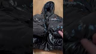 Ellesse Daunenjacke Vinyl schwarz short review [upl. by Bathulda]