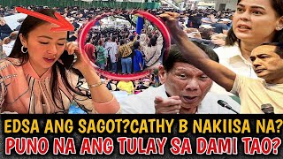 HULING BARAHÃ CATHY BINAG NAKIISA NA EDSA TULAY PUNONG PUNO NA SA DAMI NG TAO [upl. by Ethelbert543]