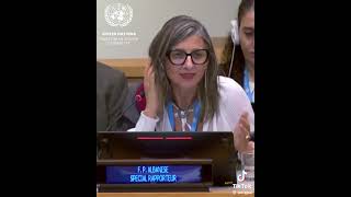 un special rapporteur takes down zionist [upl. by Spearman476]