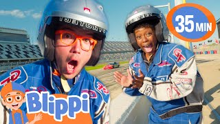 Blippi and Meekahs Need for Speed  BEST OF BLIPPI TOYS  Educational Videos for Kids [upl. by Atinuj]