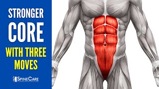 3 Moves to Strengthen Core Muscles NO EQUIPMENT [upl. by Reyem415]