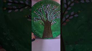 Plate art part2 plateart shorts art diy homedecor decoration festival diwali ideas love [upl. by Aihcila]