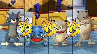 Tom and Jerry in War of the Whiskers HD Tom Vs Robot Cat Vs Tyke Vs Spike Master Difficulty [upl. by Laurella931]