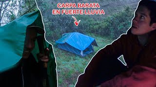 Pruebo CARPA TODO TERRENO MÁS BARATA en FUERTE LLUVIA ¿Resistirá [upl. by Coney761]