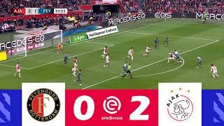 Feyenoord versus Ajax 02  Eredivisie 202425  Wedstrijd Hoogtepunten [upl. by Einna29]