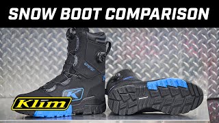 KLIM Snow Boot Comparison [upl. by Vladamir]