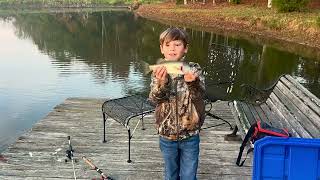 Fishing an overstocked pond in Athens GA then eating Largemouth Bass for Dinner [upl. by Ayoral]