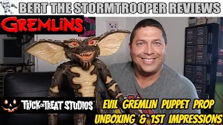 Trick Or Treat Studios Evil GREMLIN Puppet Prop First Impression Review Bert the Stormtrooper [upl. by Sarina]