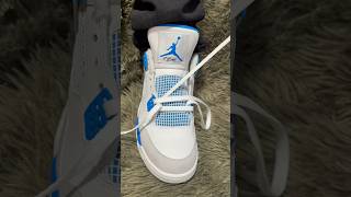 How to Lace Style Jordan 4’s  Military Blue [upl. by Ellen]