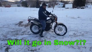 Is the Yamaha TW200 Snow Worthy [upl. by Ettennal]