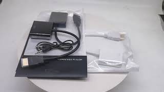 HDMI to VGA Cable converter support full HD 1080 for Computer [upl. by Mathilda]