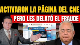 DESACTIVARON LA WEB DEL CNE PORQUE SE DELATÓ EL FRAUDE [upl. by Hamil88]