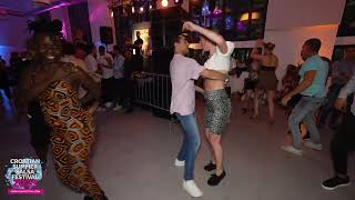 Salsa social dancing  Croatian Summer Salsa Festival 2023 [upl. by Klement659]