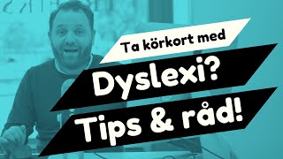 Ta körkort med dyslexi  Tips för teori amp praktik [upl. by Kenwood6]