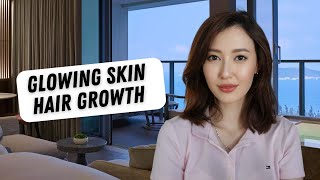 Glowing skin  Hair growth Calecim 1 year update [upl. by Mallissa873]