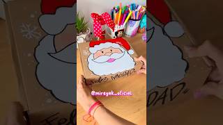 Decoremos una caja para navidad lettering manualidades letrasbonitas cajaspersonalizadas diy [upl. by Erdnad969]