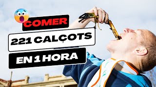 ❗️Comer 221 Calçots Seguidos ES POSIBLE❗️Concurso de Comer Calçots de Valls [upl. by Haeckel]