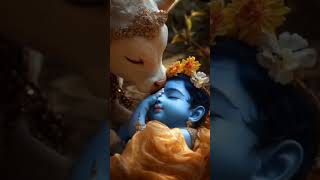 Adharam madhuram  cute krishna kanha song  status [upl. by Alyam]