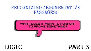 Logic Unit 2 Recognizing Argumentative Passages  In Thuok Naath [upl. by Cooke147]