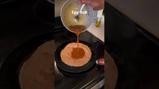 Egg roll🍳 creditkatlinandsourabhfood reels cooking asmrvideo foodasmr dessert indianfood [upl. by Ynnub]