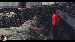 Solo Overland Truck Camping Adventure in Heavy Rain  Stormy Weather Cosy ASMR Camp [upl. by Anide]