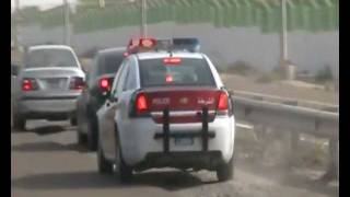 Abu Dhabi Police car pulls over a Speeder [upl. by Nimrahc]