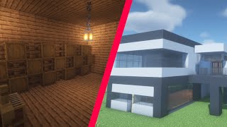 Weinkeller im MODERNEN Haus 2  Minecraft Builds [upl. by Aehcsrop]