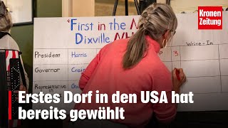 Erstes Dorf in den USA hat bereits gewählt  kronetv NEWS [upl. by Mercie]