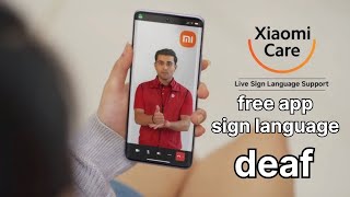 Xiaomi mobile free app sign language deaf [upl. by Mitran]