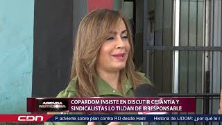 Copardom insiste en discutir cesantía y sindicalístas lo tildan de irresponsable [upl. by Nairahcaz46]