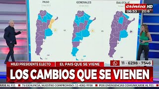 Milei presidente así quedó conformado el mapa político del país [upl. by Marb]