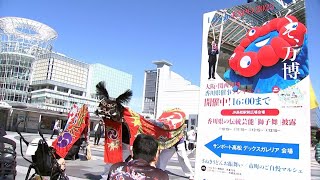 高松市で大阪・関西万博の開幕半年前を記念したプレイベント 特産品紹介や郷土芸能披露にさぬきうどんも【香川】 [upl. by Anayaran]