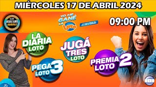 Sorteo 9 PM Loto Honduras La Diaria Pega 3 Premia 2 MIÉRCOLES 17 de abril 2024 ✅🥇🔥💰 [upl. by Tani]