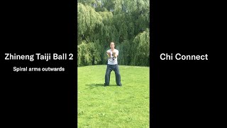 Zhineng Taiji Ball 2  spiral arms outwards  Qigong  Taichi  Vitality  Health  Balance  Energy [upl. by Arrehs951]