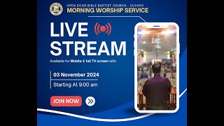 November 03 2024  Morning Service [upl. by Mandler]