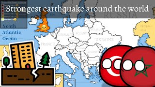 Strongest earthquake around the world [upl. by Peskoff]