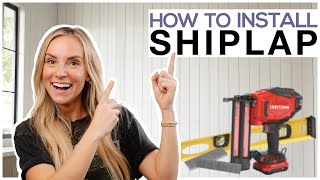 Vertical or Horizontal Shiplap Paneling Tutorial  DIY 101 [upl. by Hobart]