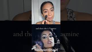 Yasmeen Ghauri Recreating Iconic 90s makeup looks [upl. by Anotyad456]