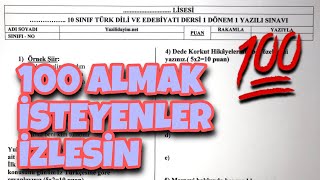 10Sınıf Edebiyat 1Dönem 1Yazılı [upl. by Llen]