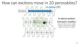 Efficient Interlayer Exciton Transport in 2D Perovskites [upl. by Jamilla985]