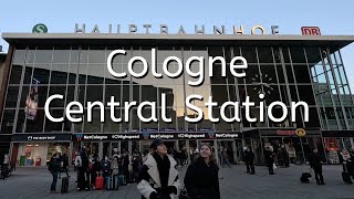 Cologne Central Station Germany 4K Köln Hauptbahnhof Deutschland [upl. by Ledua]