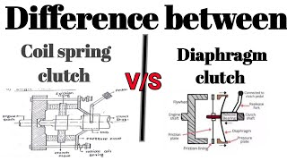 Difference between coil spring clutch and diaphragm clutch  Coil spring clutch VS Diaphragm clutch [upl. by Aihsetel]