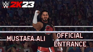 WWE 2K23 Mustafa Ali Full Official Entrance [upl. by Ronni262]