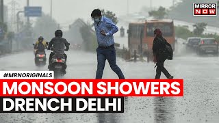 Delhi Rains  Rain In Delhi Causes Waterlogging Traffic Jams More Showers Predicted  Latest News [upl. by Othella]