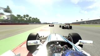 F1 2015 Silverstone Crash  Full Damage  1080p60 and Ultra Settings [upl. by Llennahs]