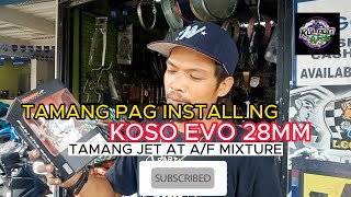 ✅TITLE TAMANG JET AF MIXTURE PARA SA KOSO EVO 28MM [upl. by Eimam48]