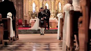 Highland Cathedral on bagpipes for a wedding in Kilkenny Cathedral  Sean M Kelly Bagpiper [upl. by Notnel]