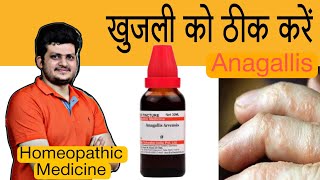 Anagallis  खुजली को ठीक करती है  Homeopathic Medicine  Symptoms  How to use  Skin Diseases [upl. by Edmon]